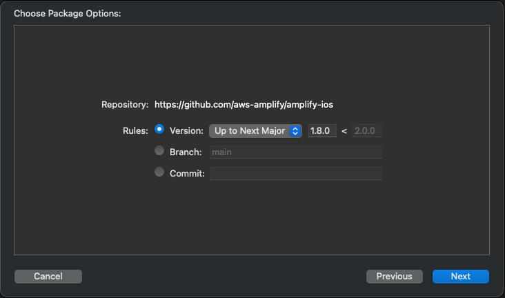 spm-setup-03-dependency-version-options.png