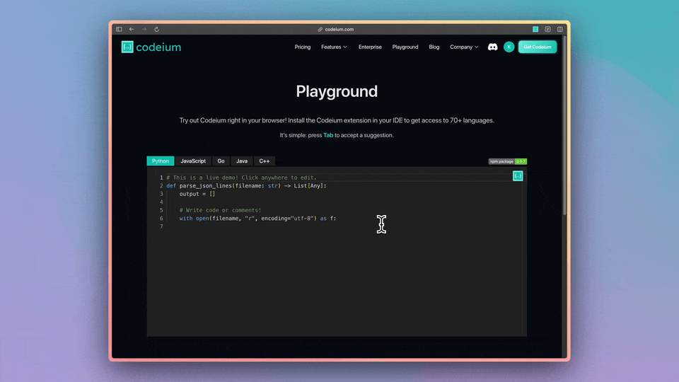 codeium_playground.gif