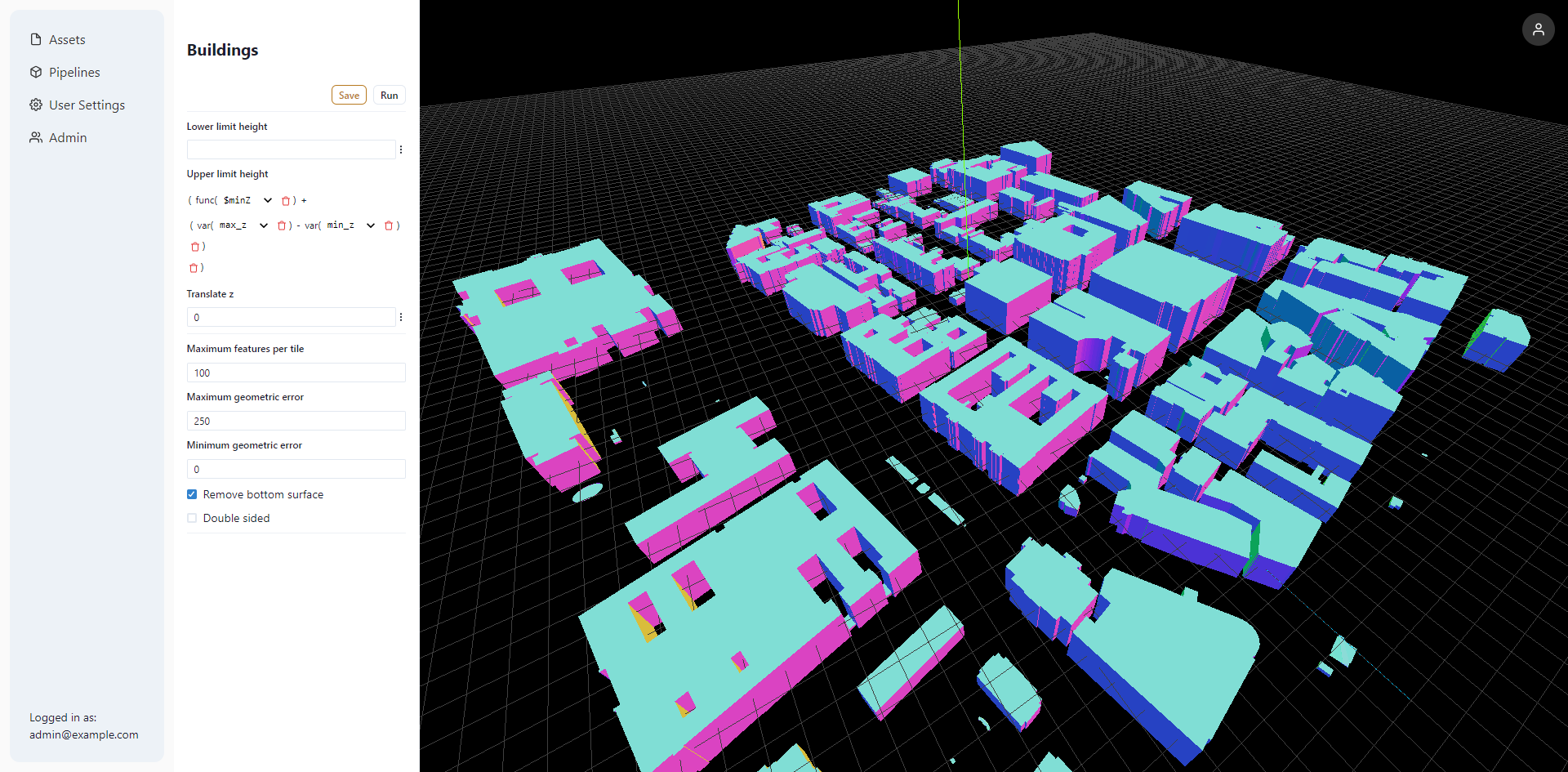 Change polygons geometry using an expression