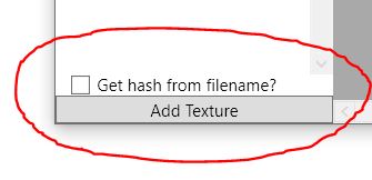 The 'Add Texture' button location