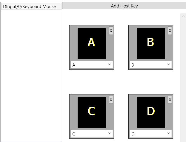 All host buttons mapped