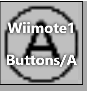 The 'A' button completely selected in a region