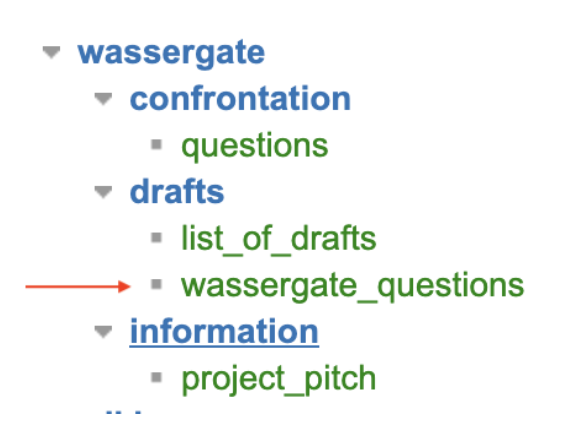 43. Dokuwiki wassergate drafts.png