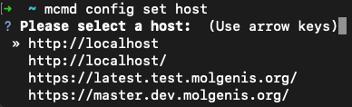 Setting a host