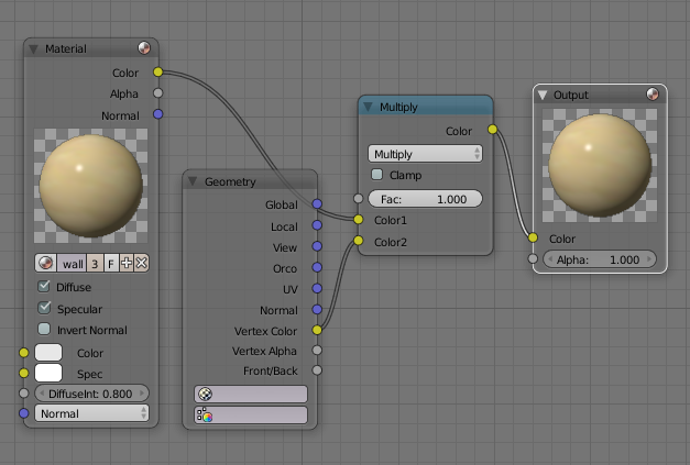 Blender nodes for vertex colors