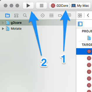 Scheme Selected in Xcode